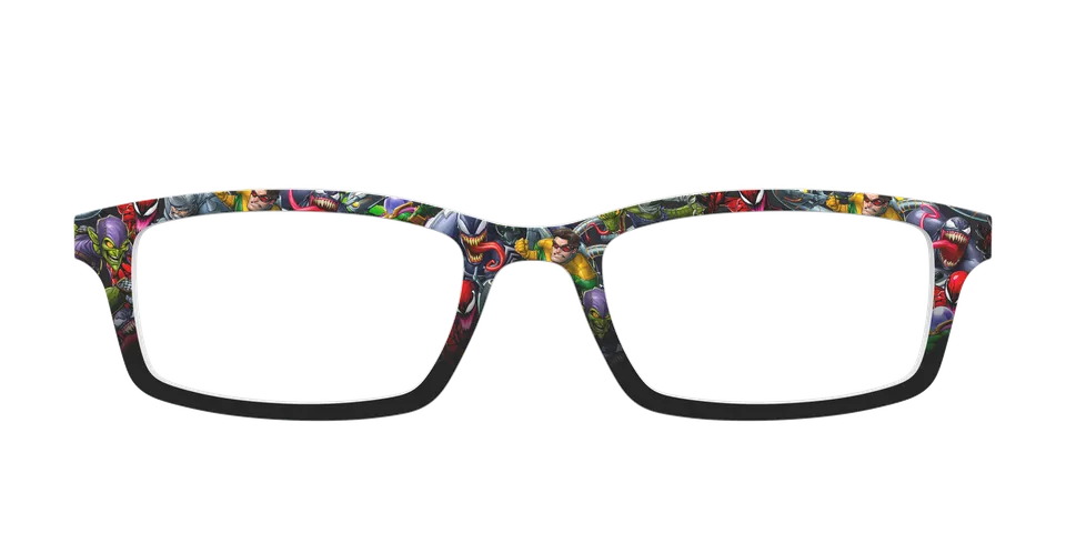 Pair Eyewear Collabs Spider-Man Villains top frame blu