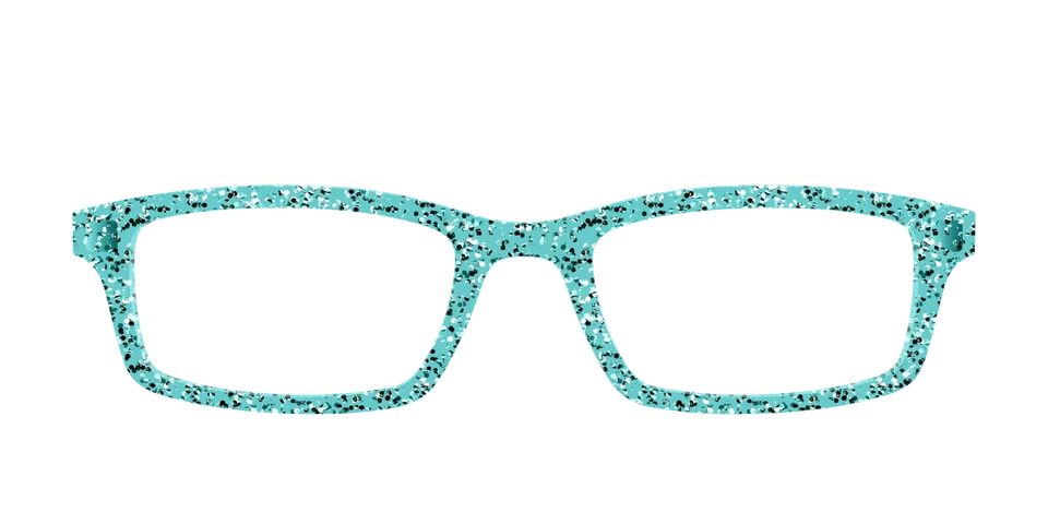 Pair Eyewear Solid Tops Mint Sparkle cover occhiali verde glitter