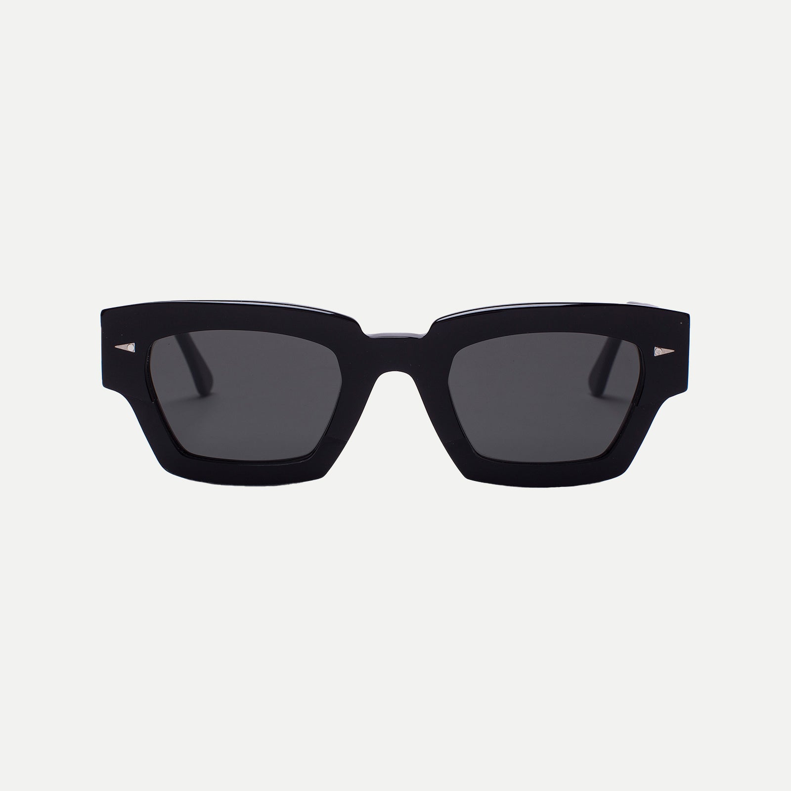 AHLEM Villette occhiali da sole Dark Green acetato squadrato