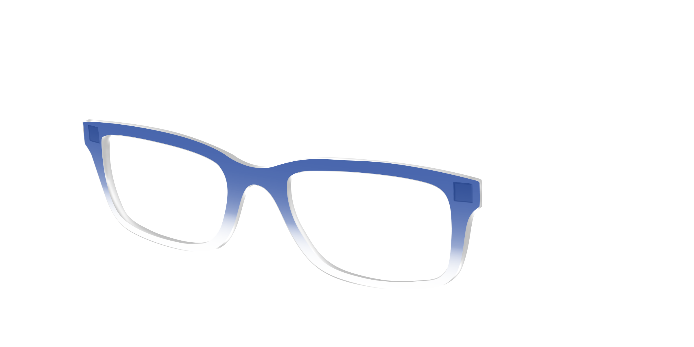 Pair Eyewear Solid Tops Indigo Gradient Crystal top blu