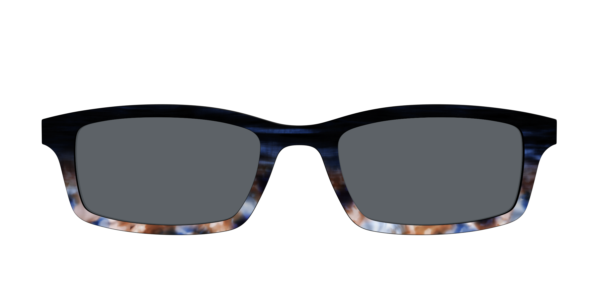 Pair Eyewear Sun Tops Polarized Blue Horn Tortoise clip sole