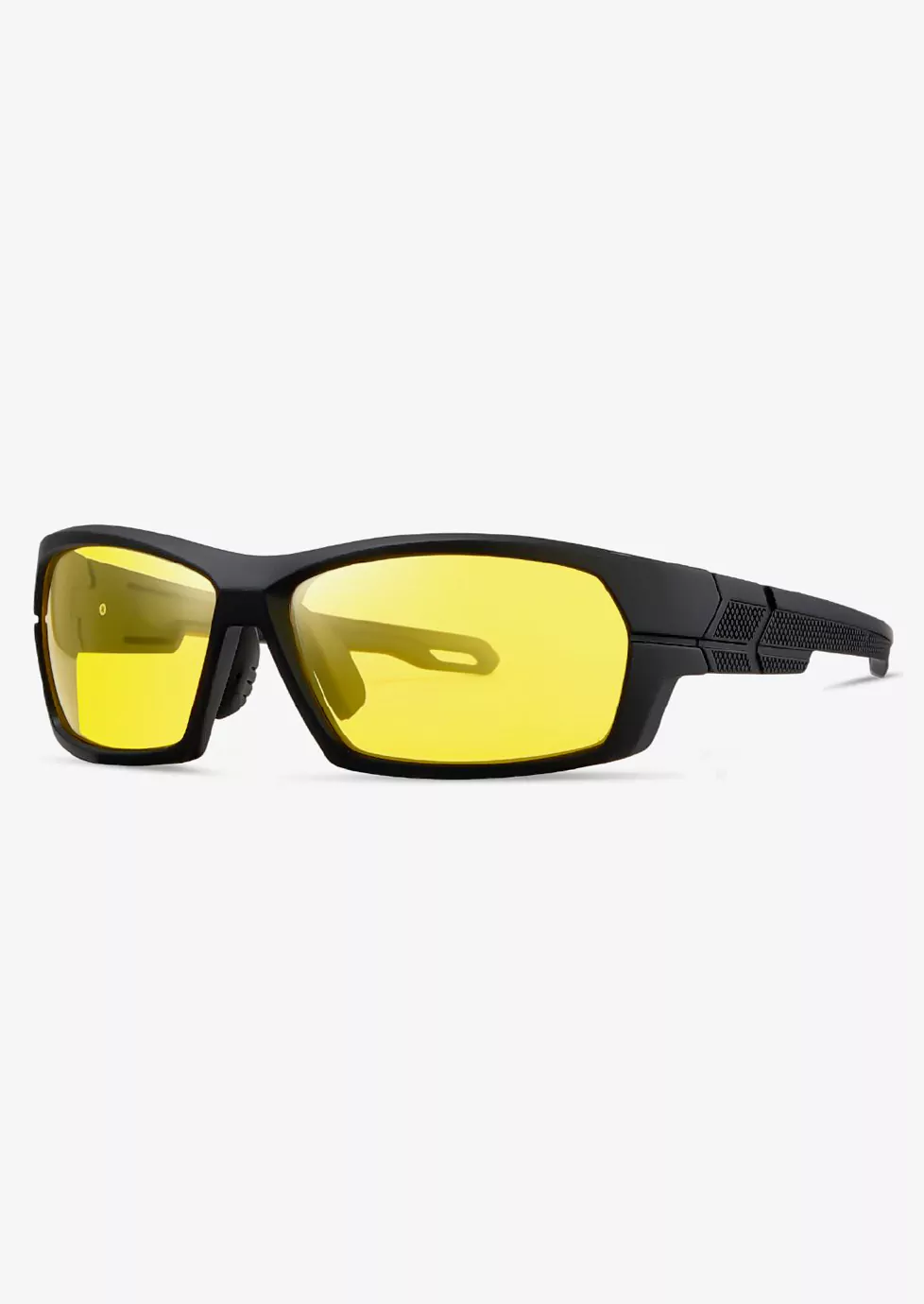 Ouyuan 2618202 occhiali sole sportivi curvi nero grigio uomo