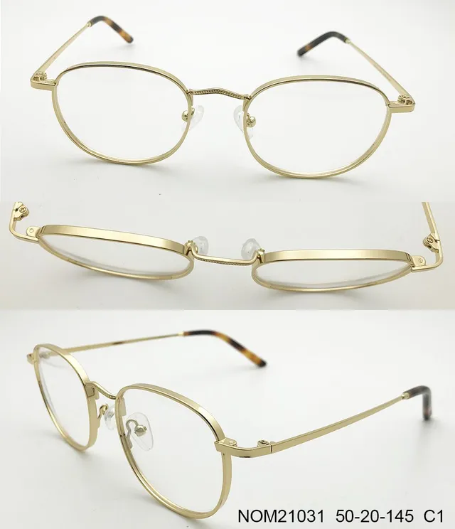 Ouyuan Glasses Frames NOM21031 montatura vista unisex acciaio