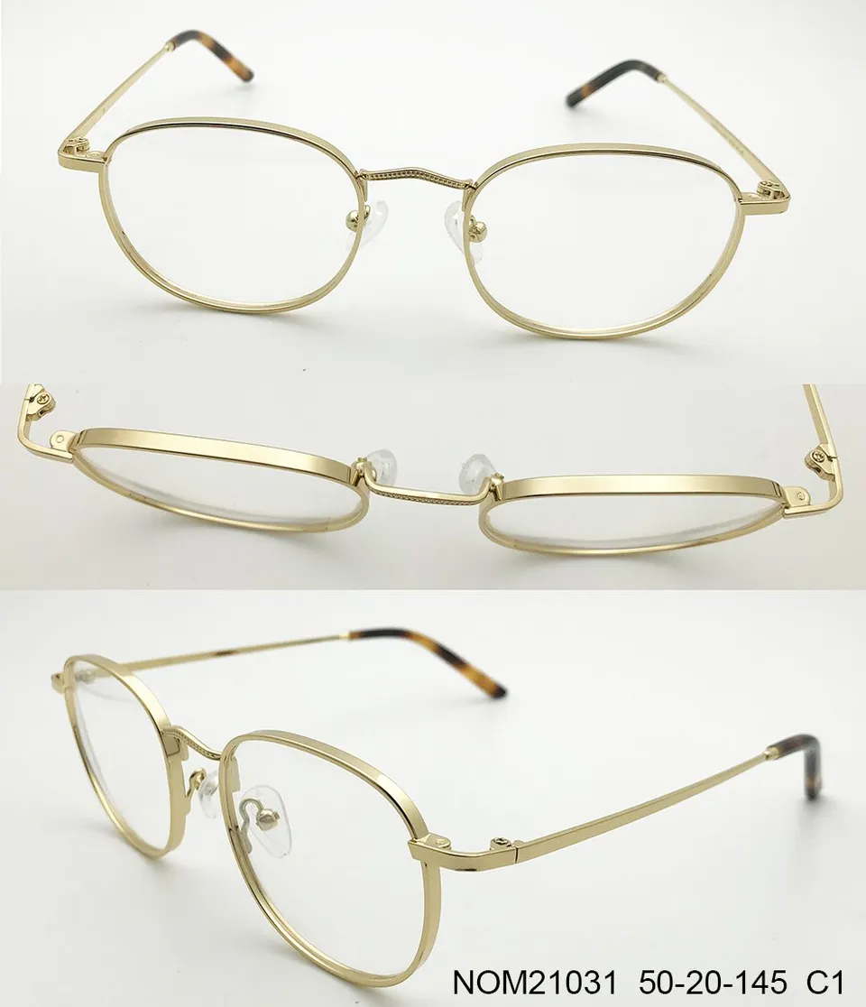 Ouyuan Glasses Frames NOM21031 montatura vista unisex acciaio