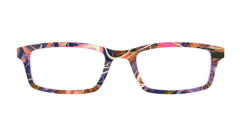 Pair Eyewear Design Tops Potion Marble Gold top per occhiali
