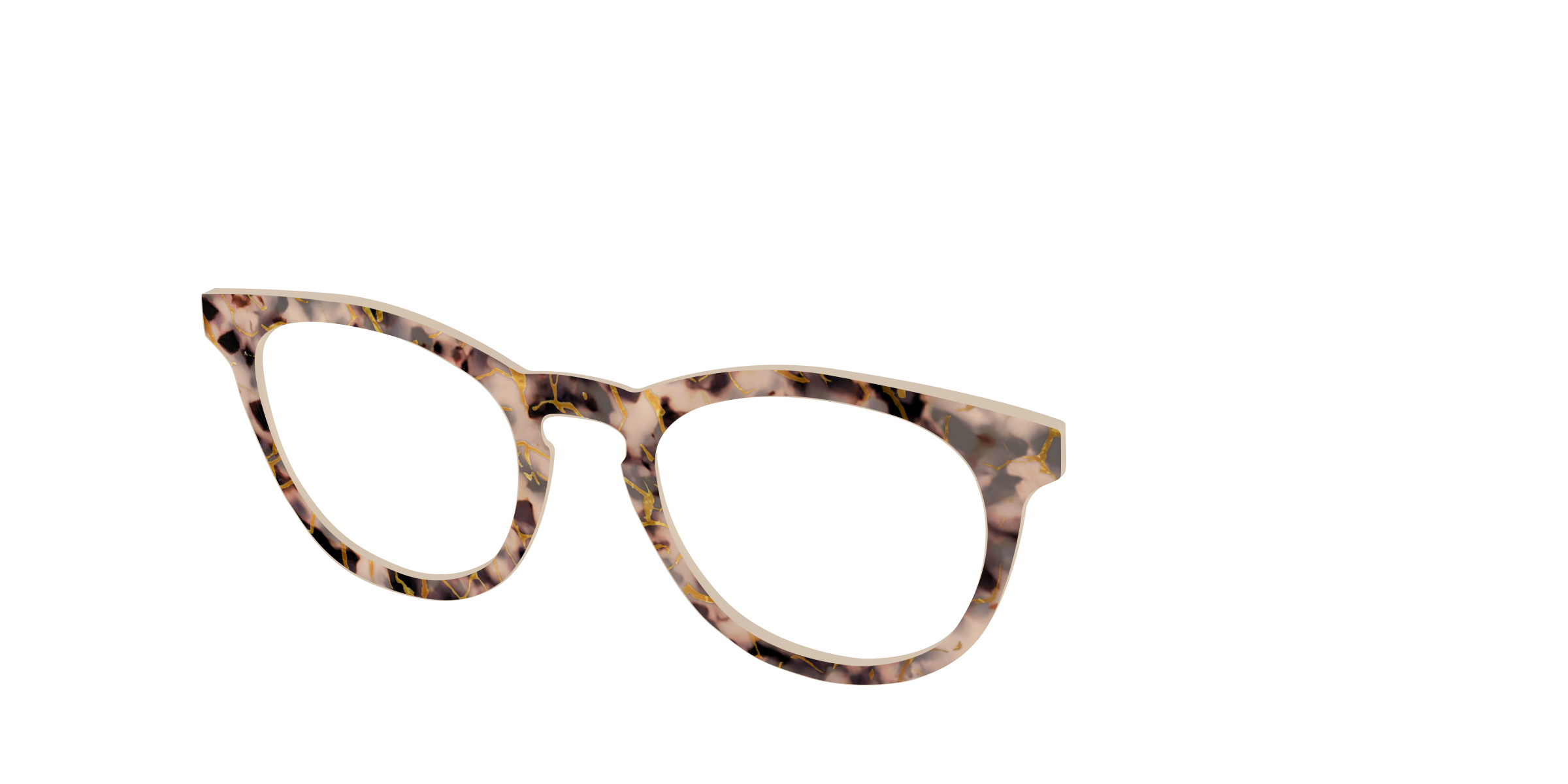 Pair Eyewear Design Tops Almond Tortoise top 492 tartarugato