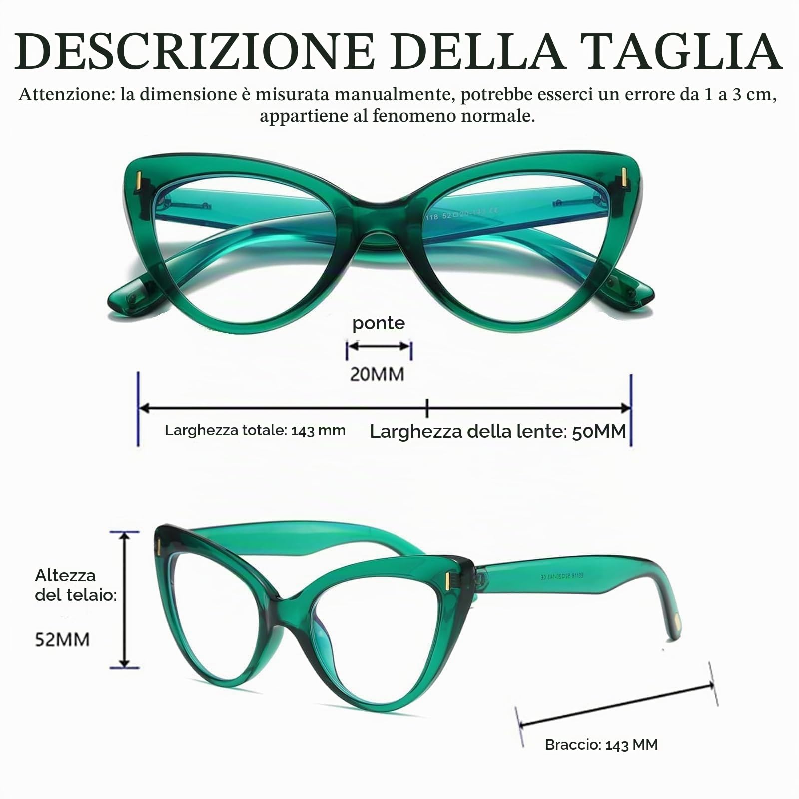 Hubeye Cat Eye Occhiali da Lettura 2.0 Donna 2 Paia