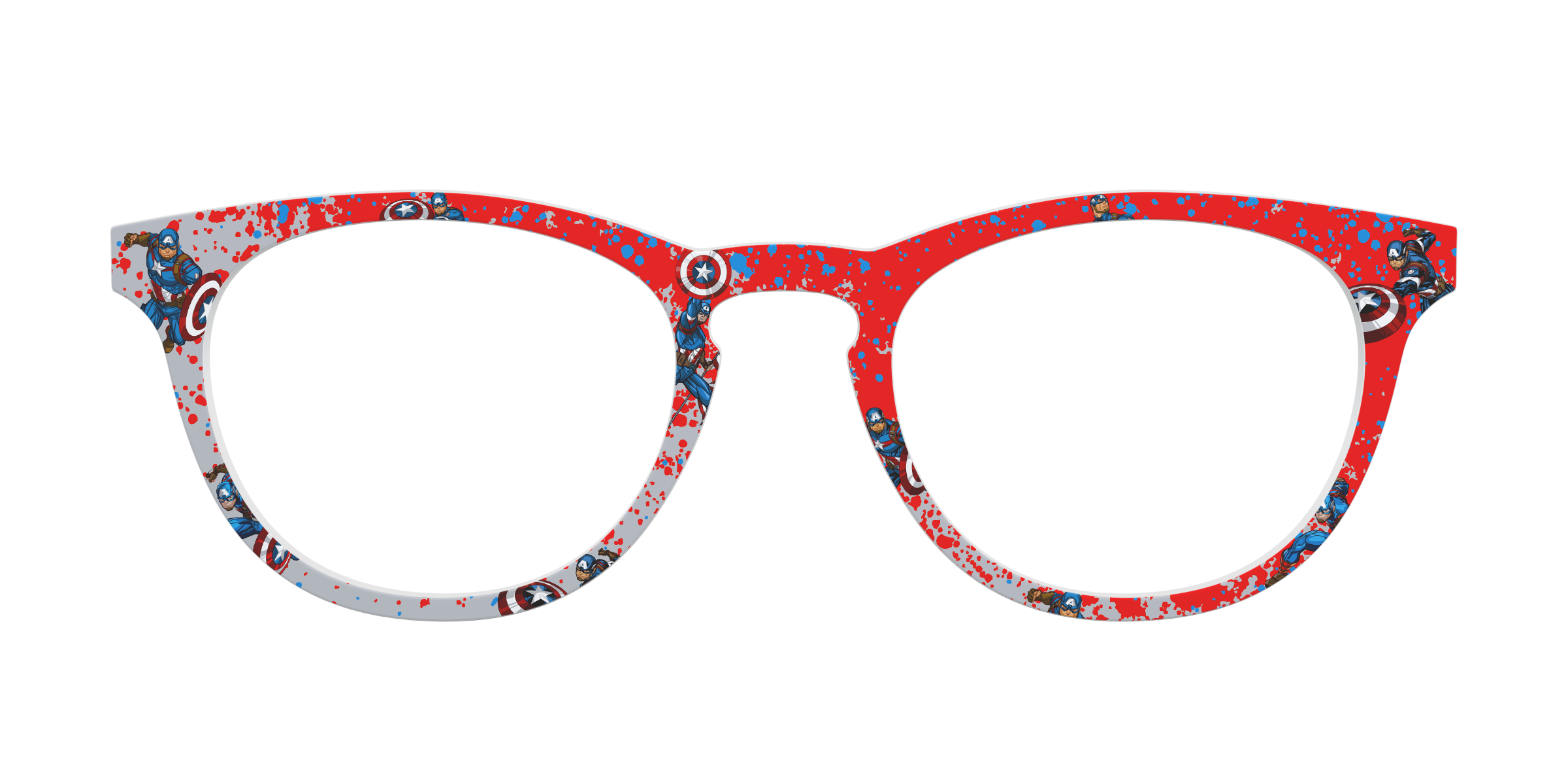 Pair Eyewear Collabs Captain America Splatter top per occhiali