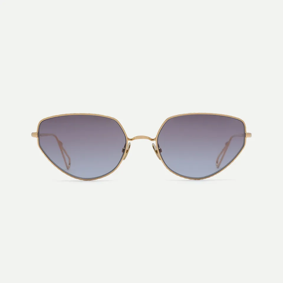 AHLEM Harpe occhiali da sole peony gold cat-eye