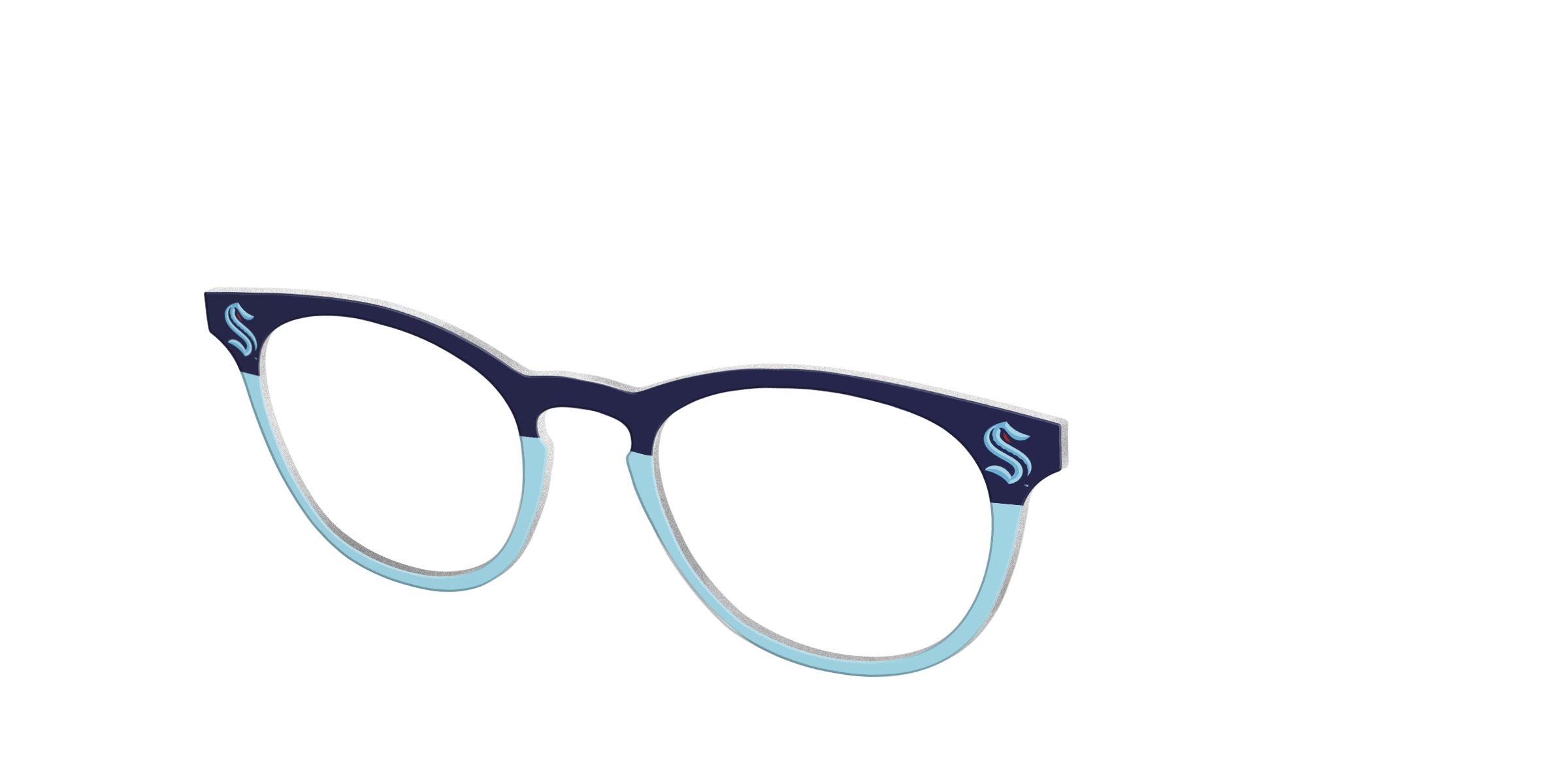 Pair School Spirit The Kraken Split topper occhiali per Cedro NHL