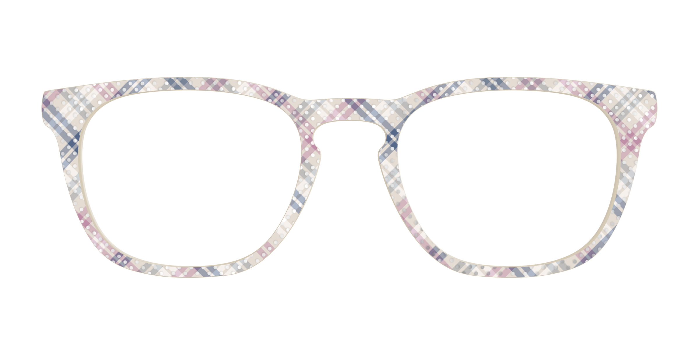 Pair Eyewear Chiffon Plaid Silver topper pois fantasia