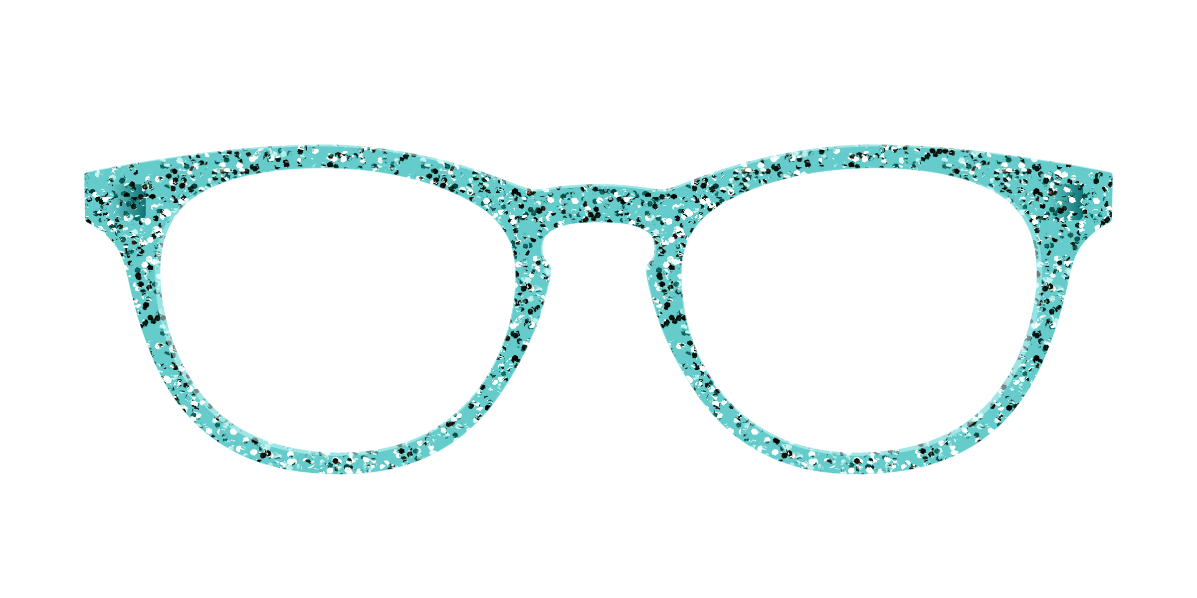 Pair Eyewear Solid Tops Mint Sparkle cover occhiali verde glitter