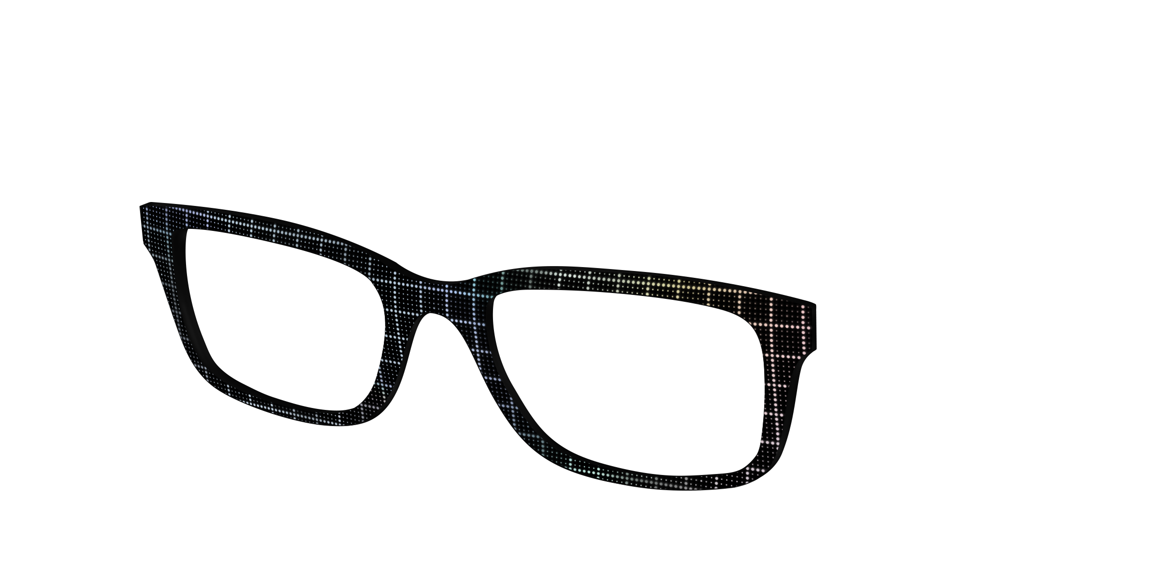 Pair Eyewear Design Tops Silver Iridescent Grid top argento