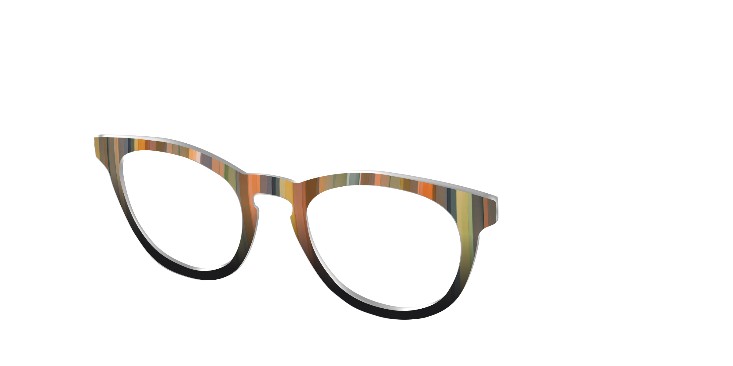 Pair Eyewear Design Tops Verdant Stripes top magnetico verde
