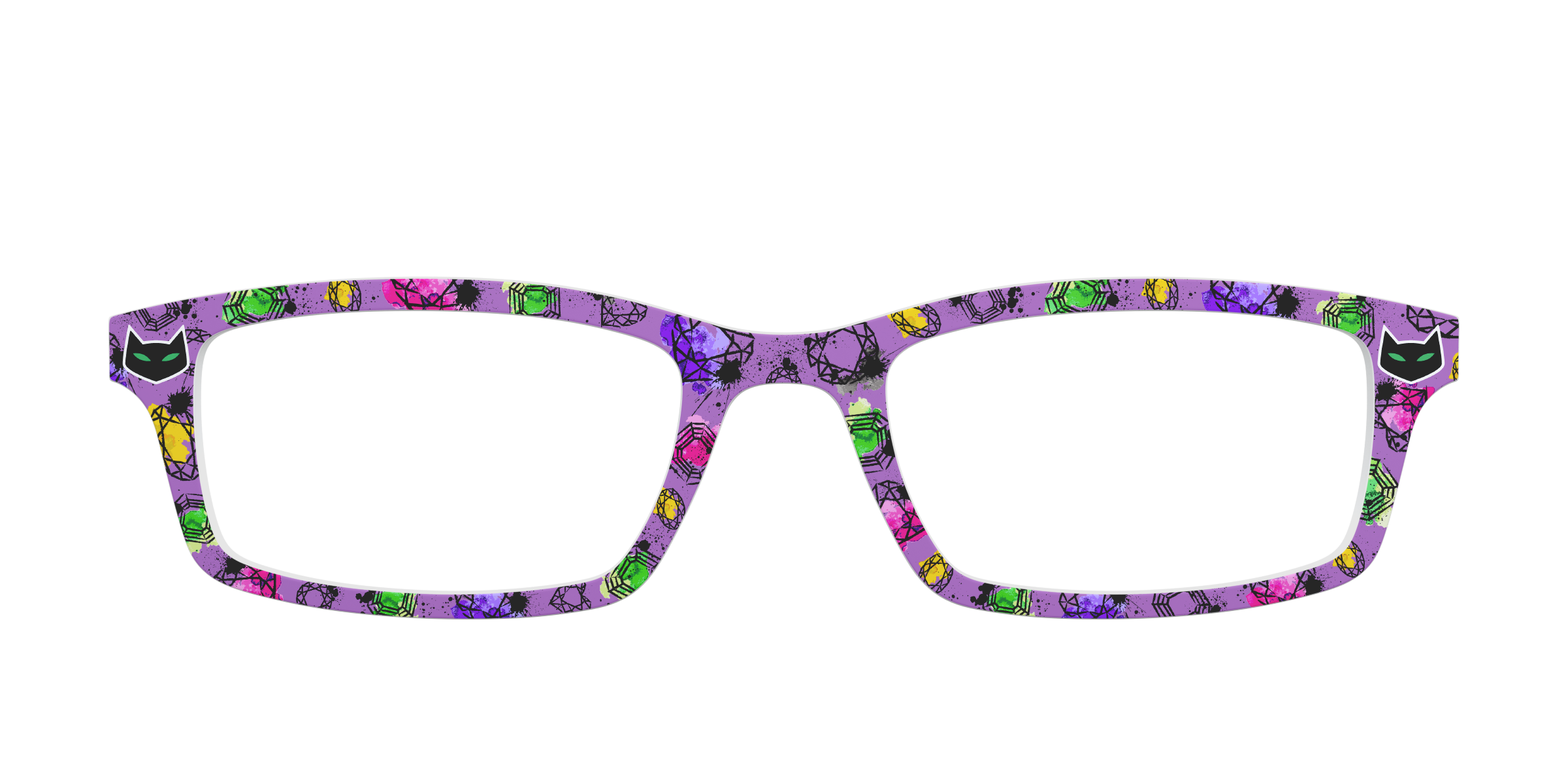 Pair Eyewear Collabs Catwoman Jewels top per occhiali viola