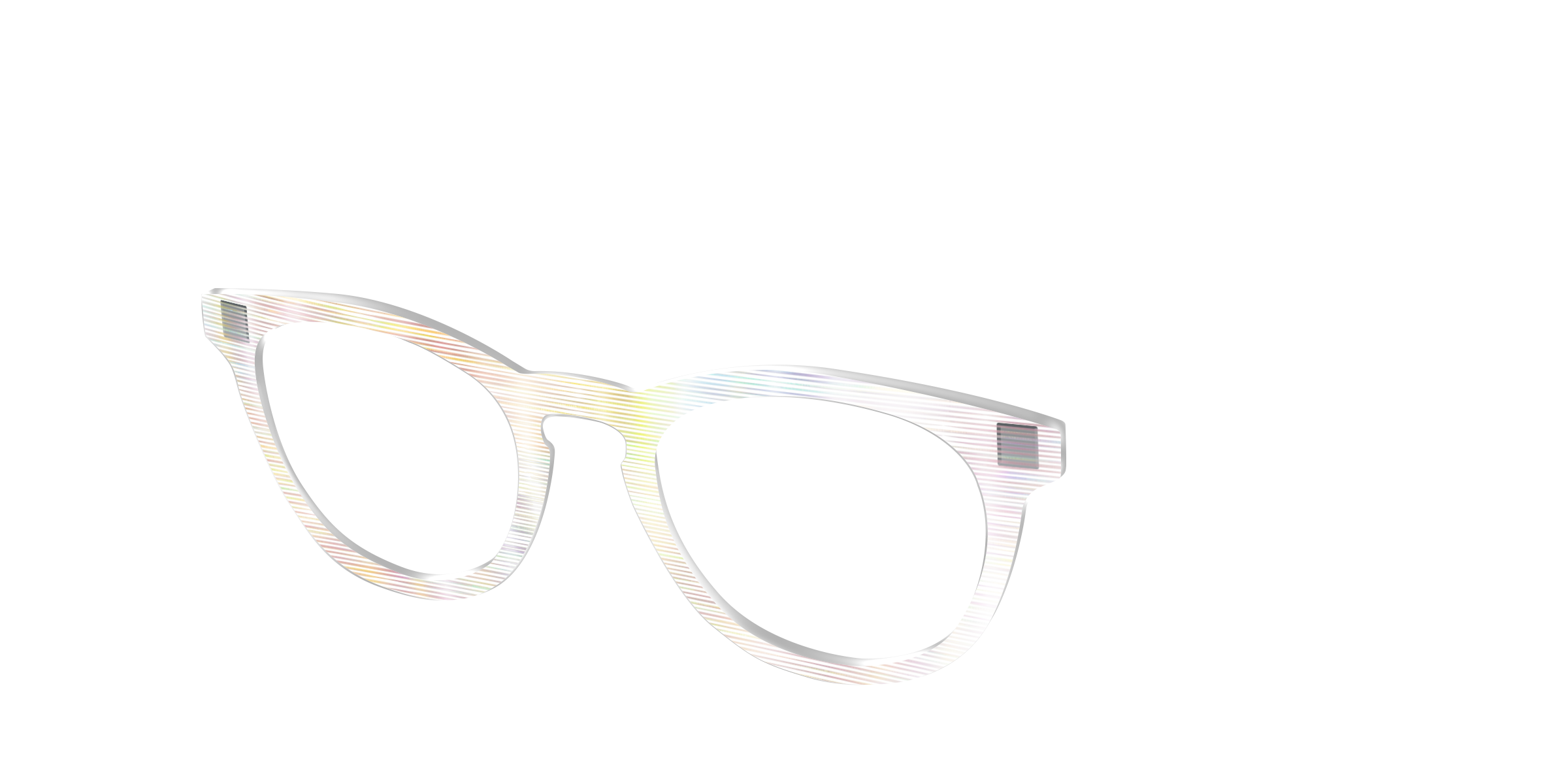 Pair Eyewear Design Tops The Iridescent Strands Crystal top magnetico