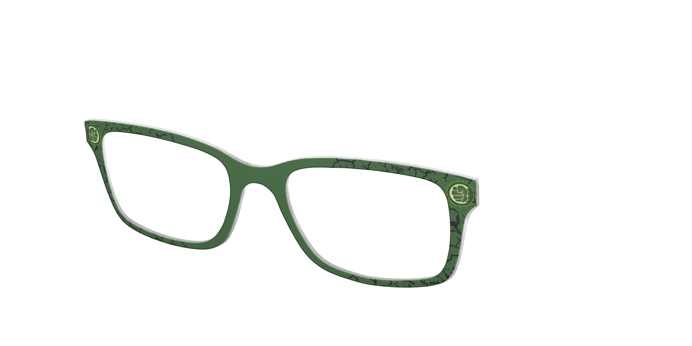 Pair Eyewear Collabs Hulk Smash top occhiali verde HU1