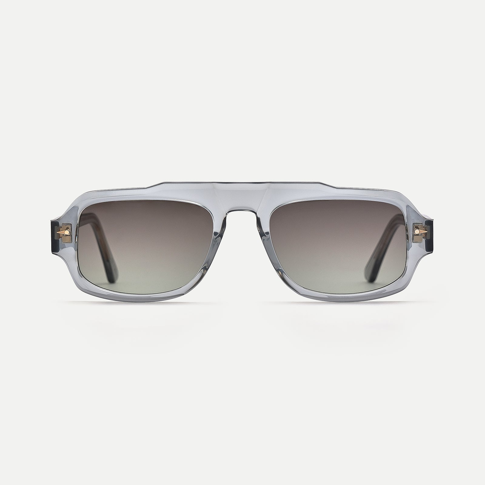 AHLEM George V occhiali da sole Turtle Khaki acetato