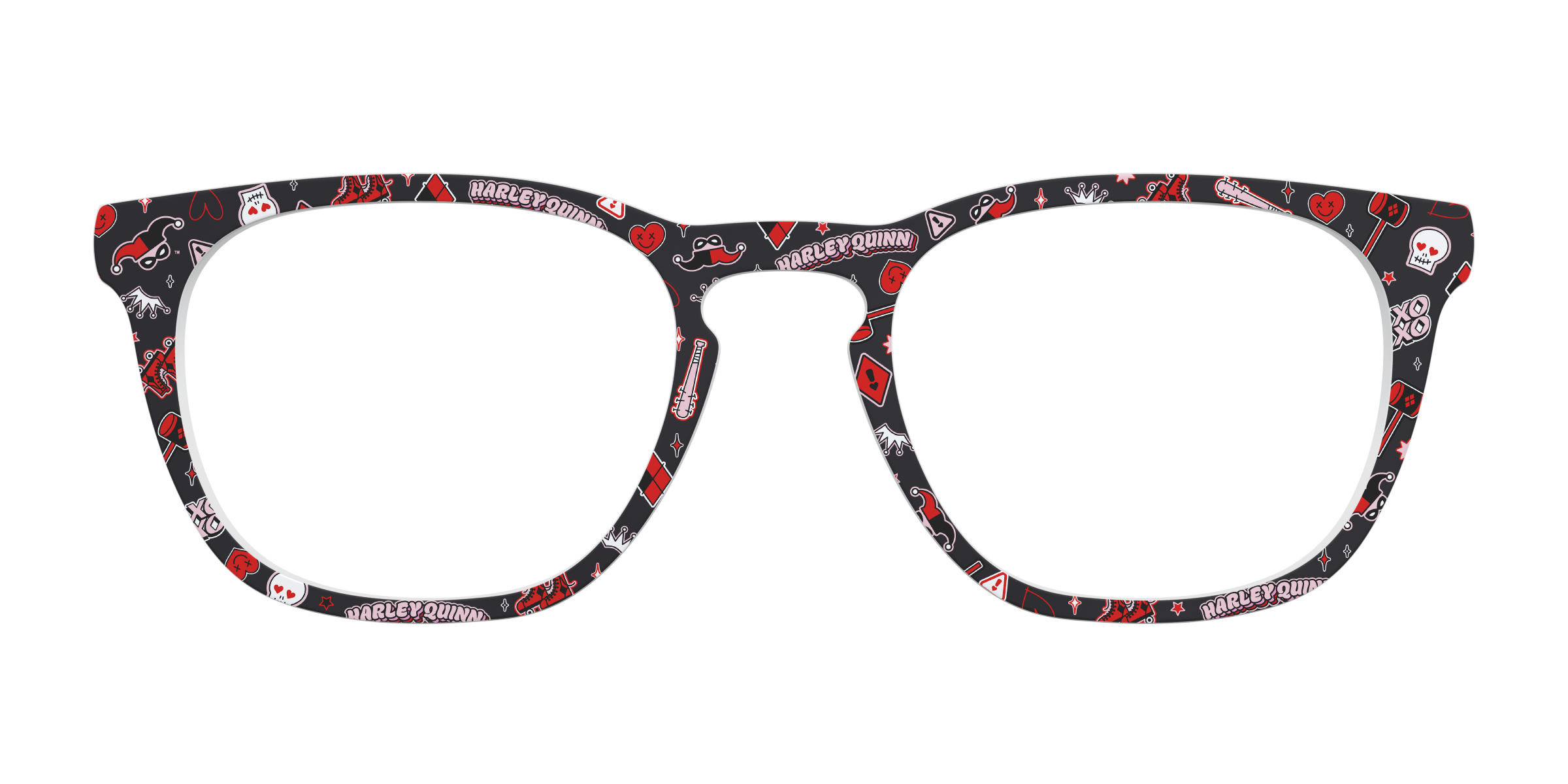 Pair Eyewear Collabs Harley Quinn top magnetico rosso nero