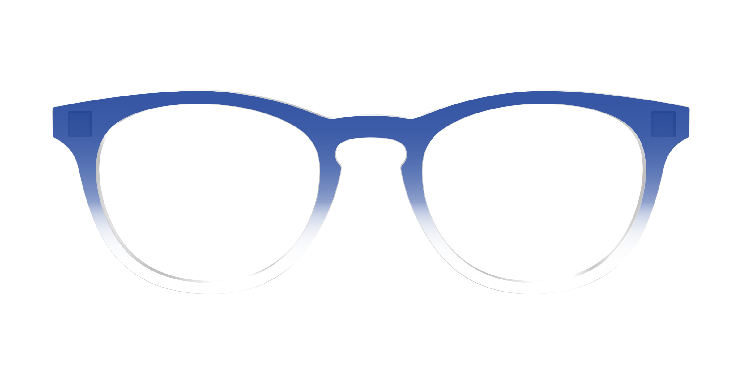 Pair Eyewear Solid Tops Indigo Gradient Crystal top blu