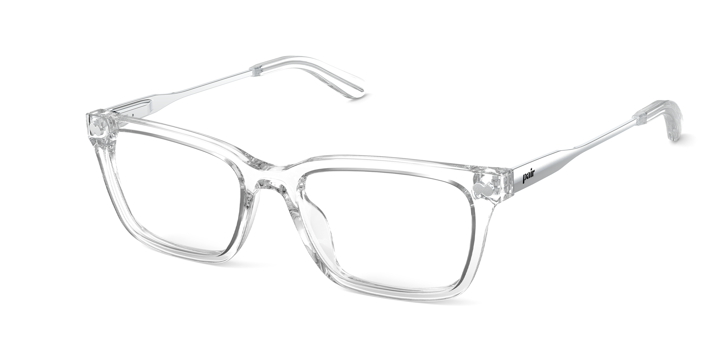 Pair Eyewear Larkin Mixed Material montatura vista rettangolare