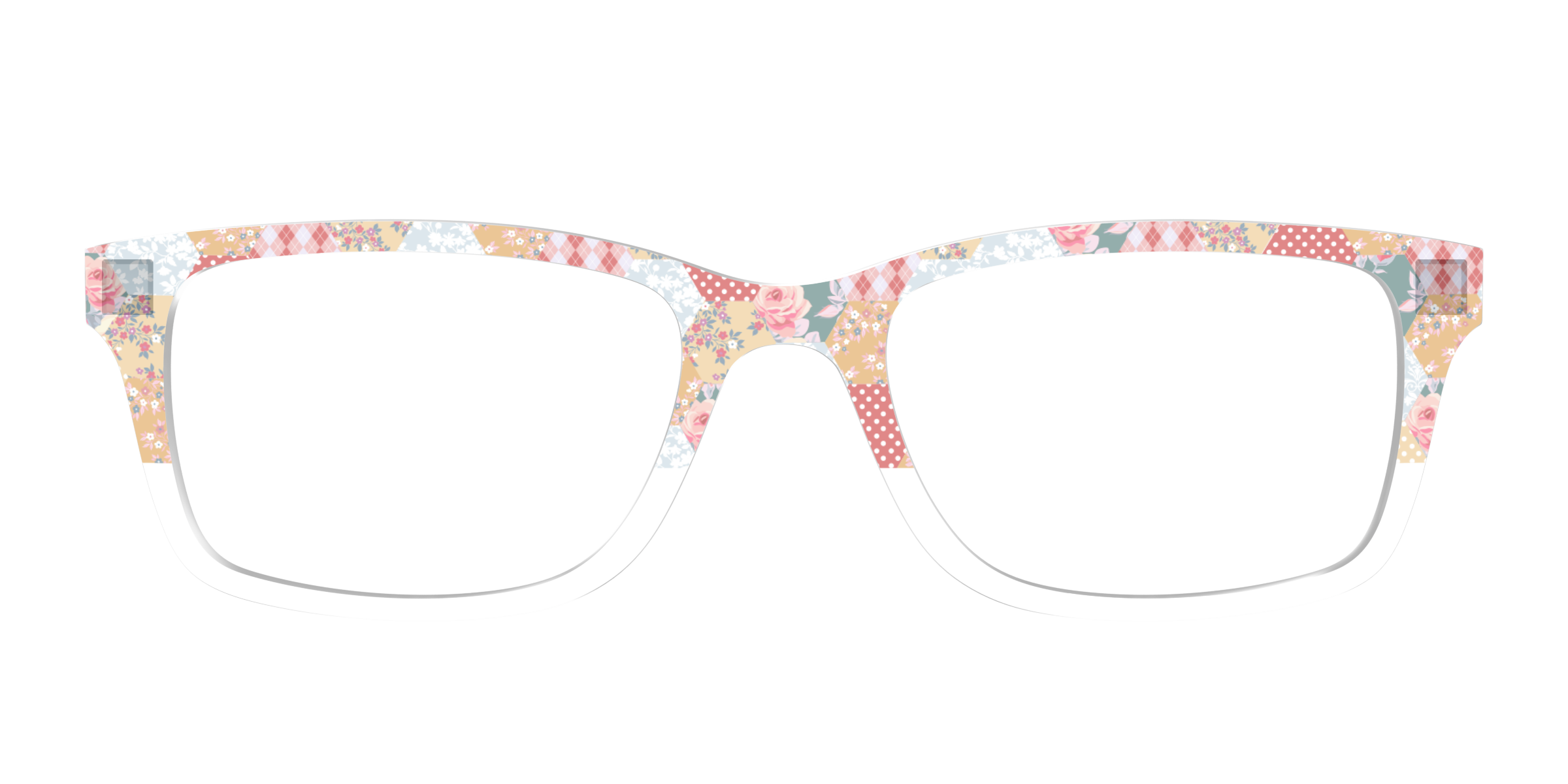 Pair Eyewear Design Tops Patchwork Hexagons Crystal top occhiali