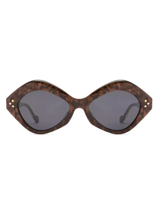 Ouyuan YD1204T occhiali da sole retro acetato UV donna