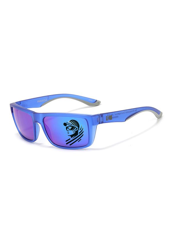 Ouyuan JF8063 occhiali da sole blu cristallo opaco TR90
