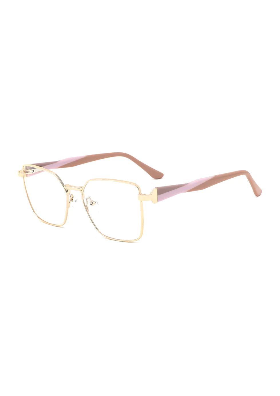 Ouyuan 301084 montatura occhiali farfalla metallo 54