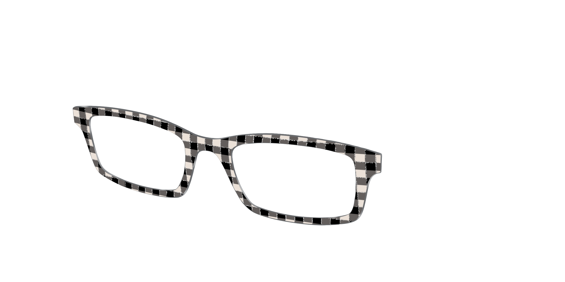 Pair Eyewear Design Tops The Black Buffalo Check with Glitter top