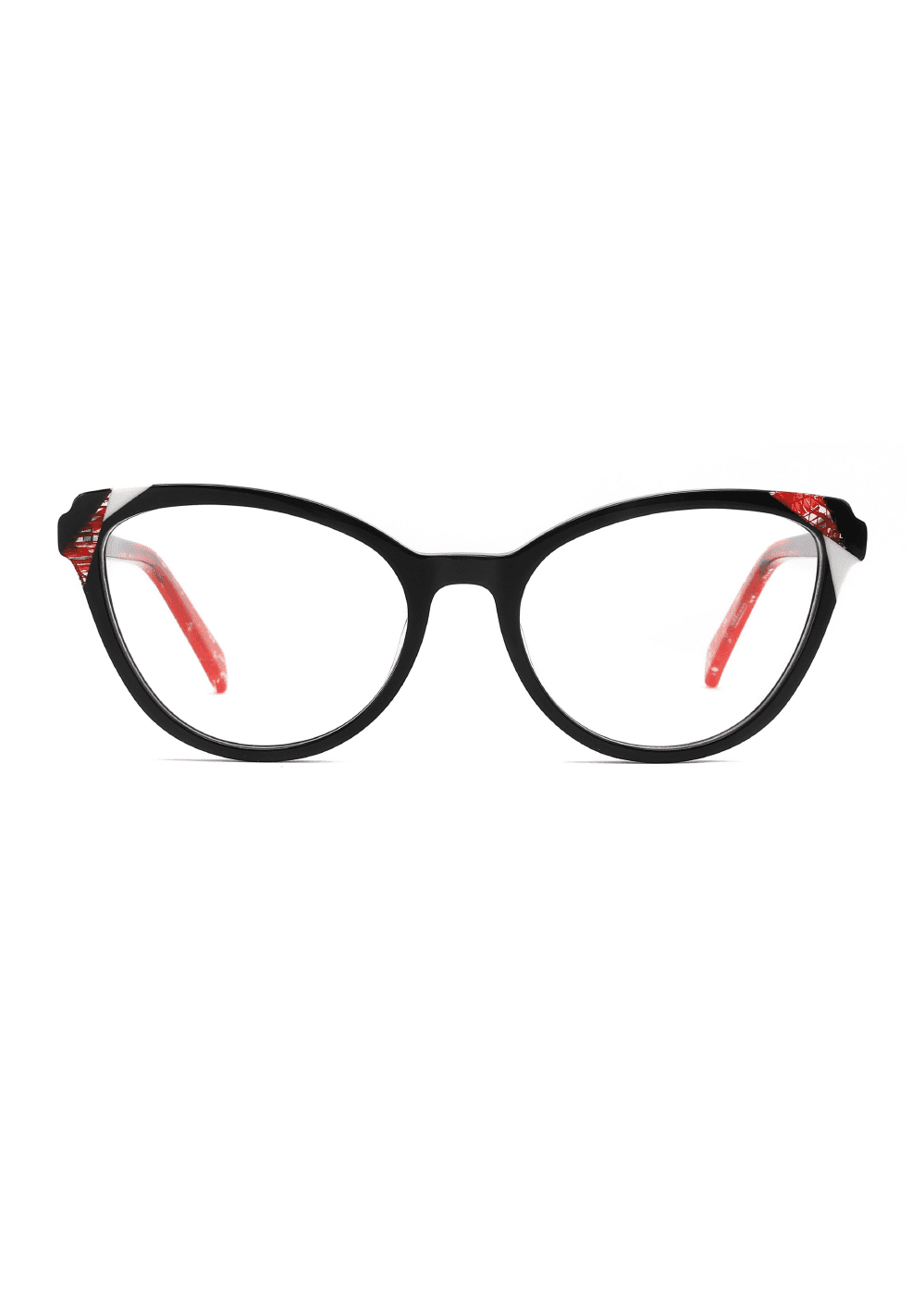Ouyuan NOA23002 montatura occhiali cat eye acetato colorata