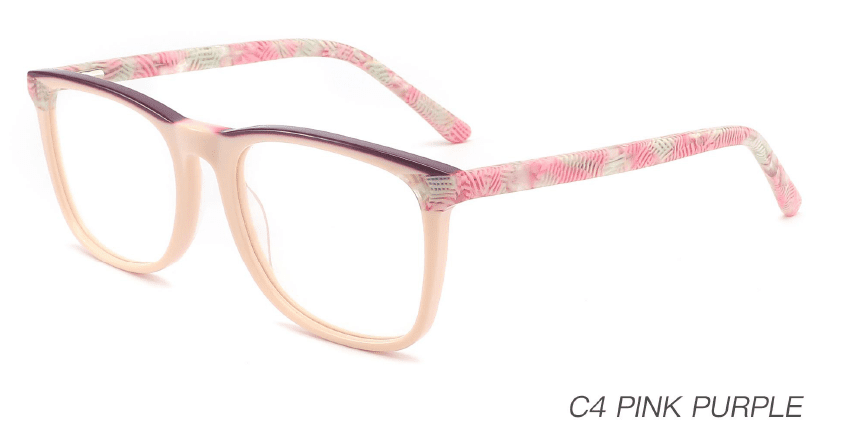 Ouyuan NOA23001 montatura occhiali acetato square colorata