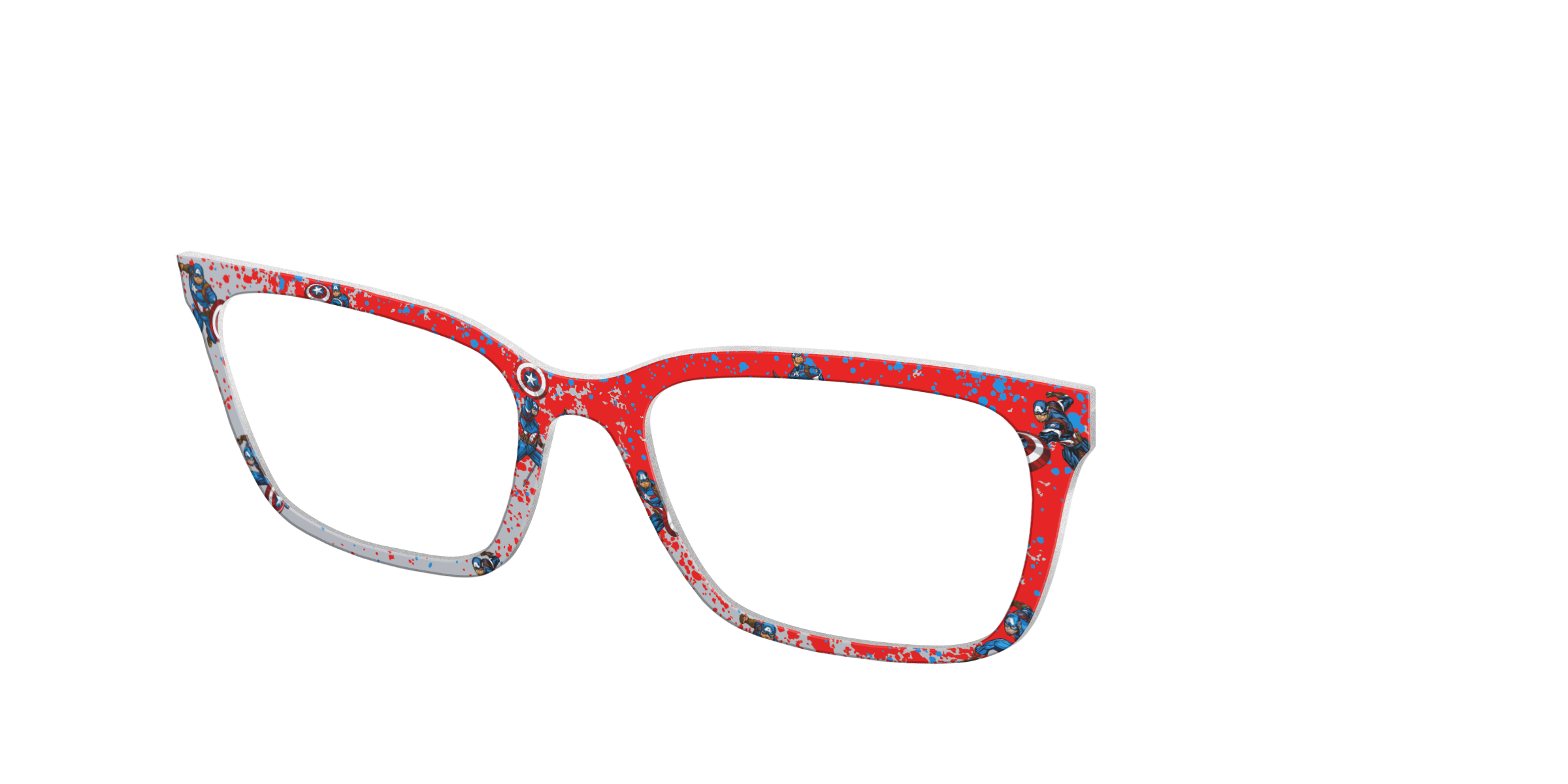 Pair Eyewear Collabs Captain America Splatter top per occhiali