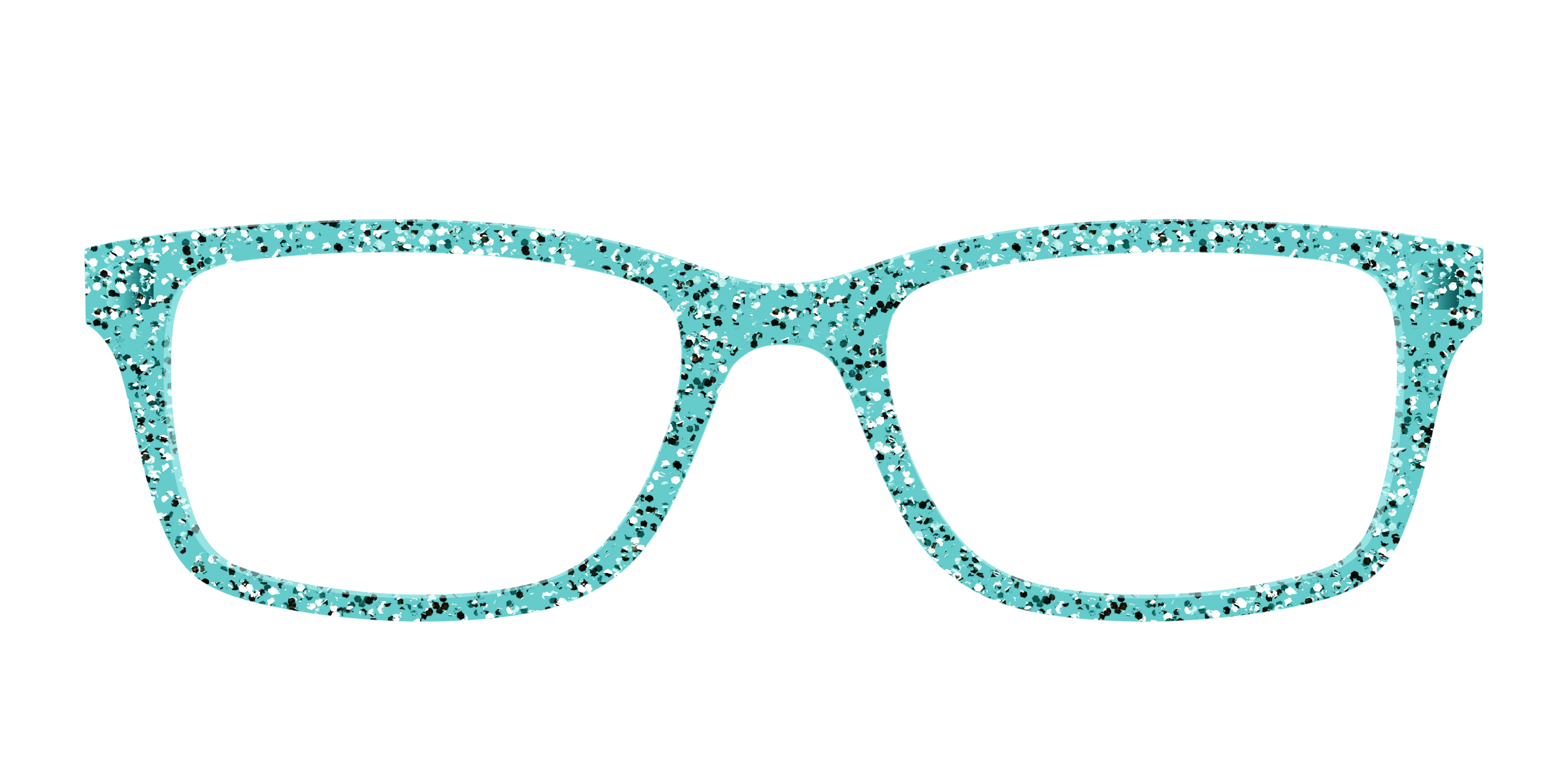 Pair Eyewear Solid Tops Mint Sparkle cover occhiali verde glitter