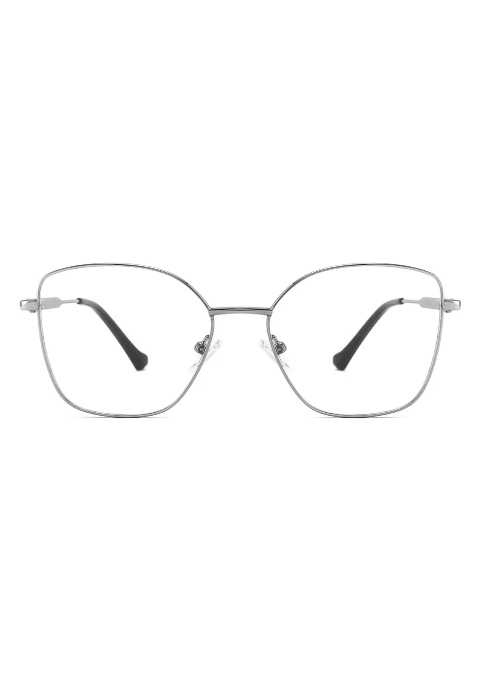 Ouyuan CH6102 montatura occhiali ovale acciaio oversize