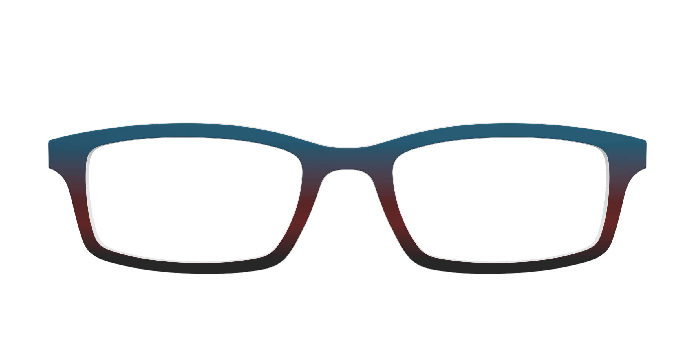 Pair Eyewear Solid Teal Espresso Gradient top per occhiali