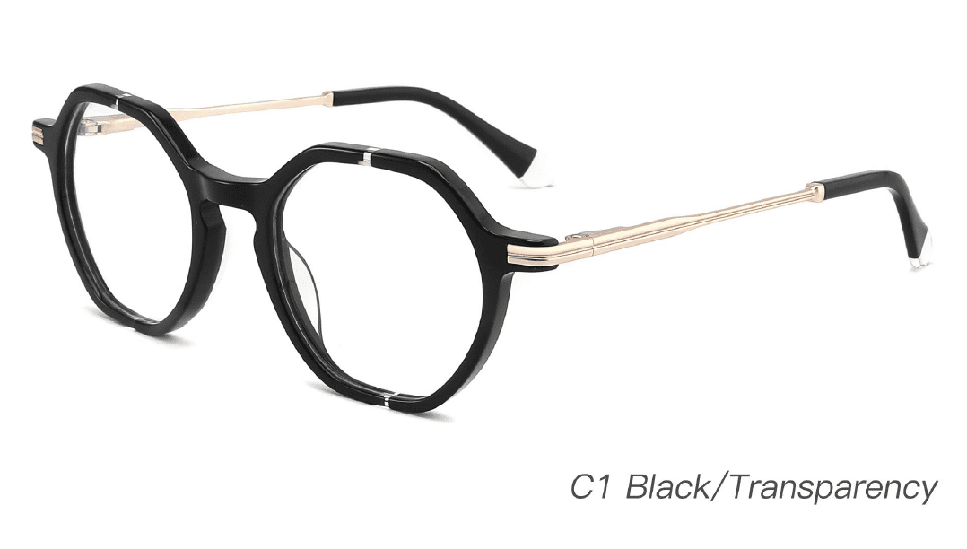 Ouyuan NOA23018 montatura occhiali acetato colorata 53-18-145