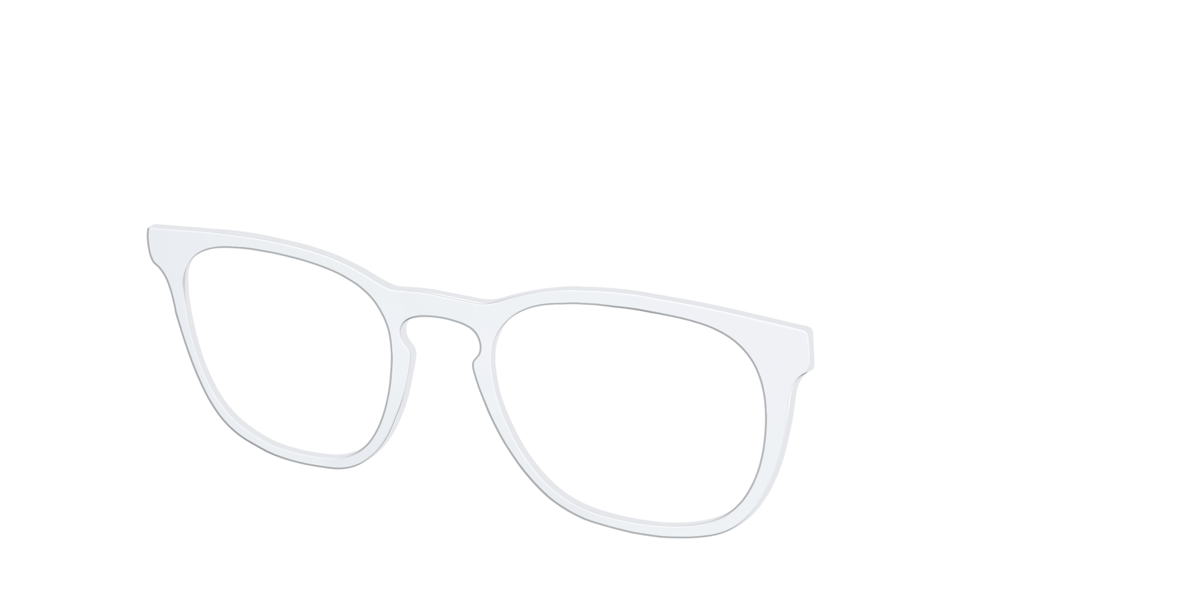 Pair Eyewear Solid Tops The White top bianco tinta unita