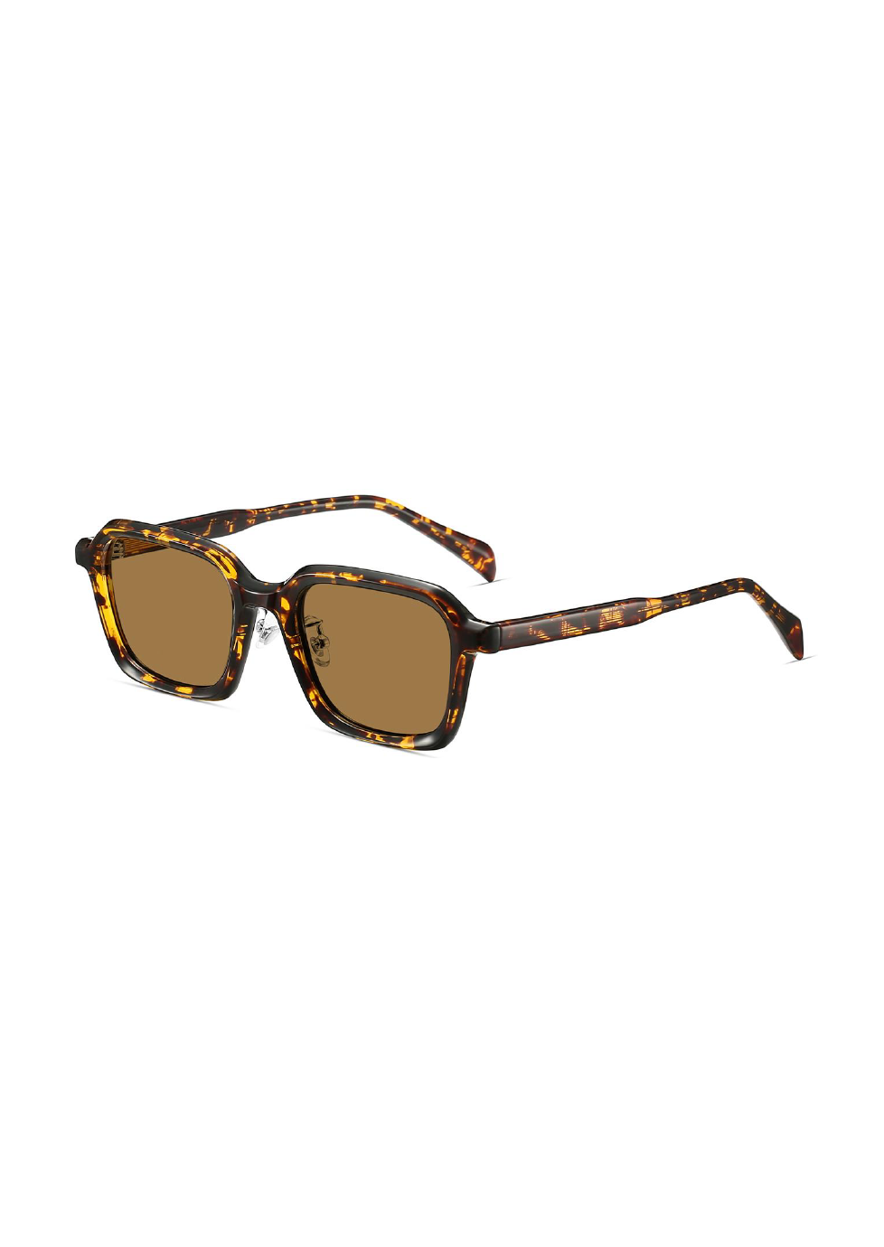 Ouyuan 891201 occhiali da sole quadrati C4 tè