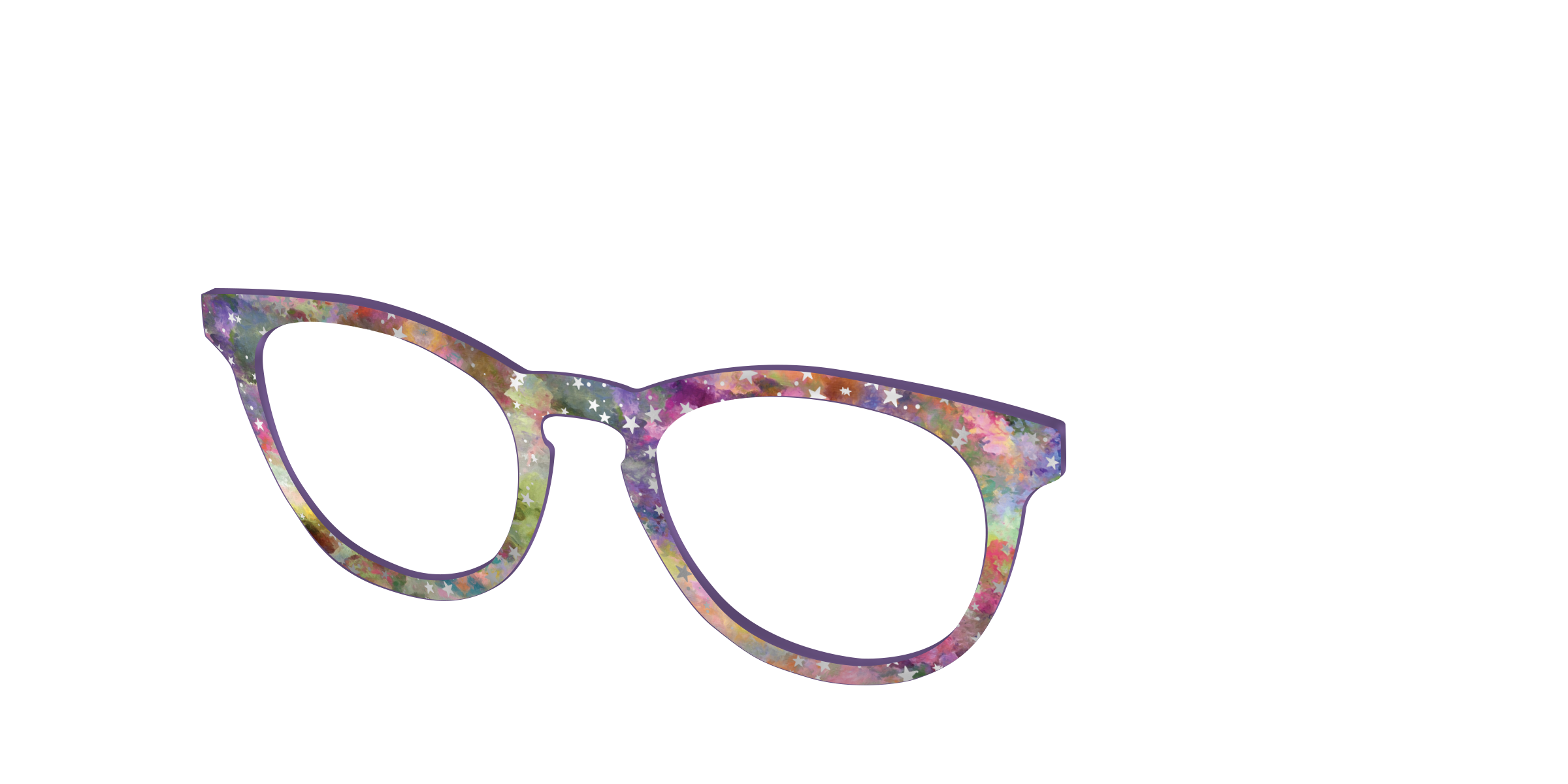 Pair Eyewear Design Tops Silver Foil Starry Sky top