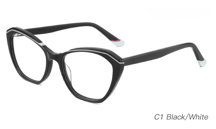 Ouyuan NOA23004 montatura occhiali da vista acetato colorata