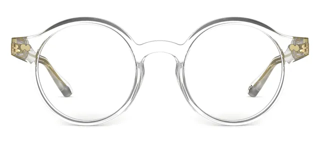 Pair Eyewear Leigh Forte montatura vista Crystal Clear Gold