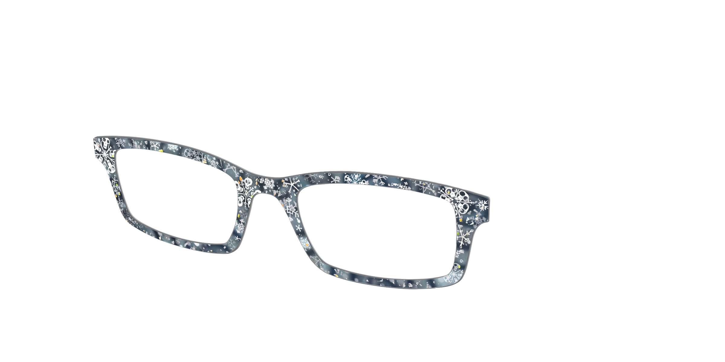 Pair Eyewear Collabs Christmas Town Snow Globe top glitter