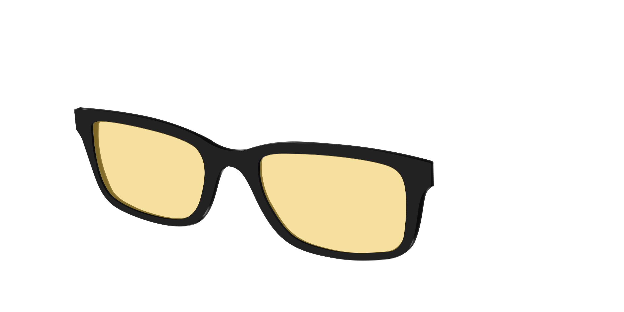 Pair Eyewear Design Tops The Black Citrine Yellow top occhiali Serra nero