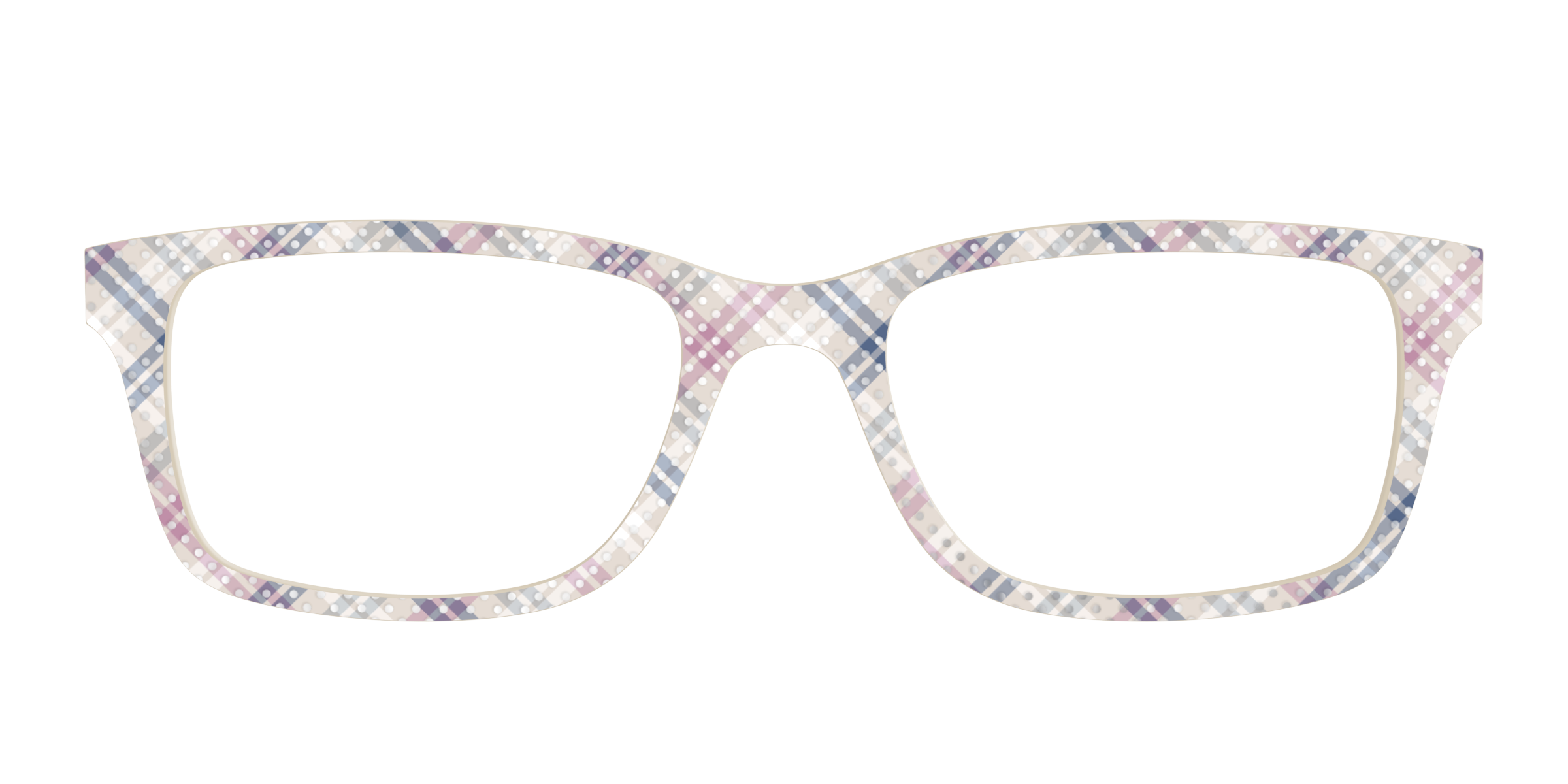 Pair Eyewear Chiffon Plaid Silver topper pois fantasia