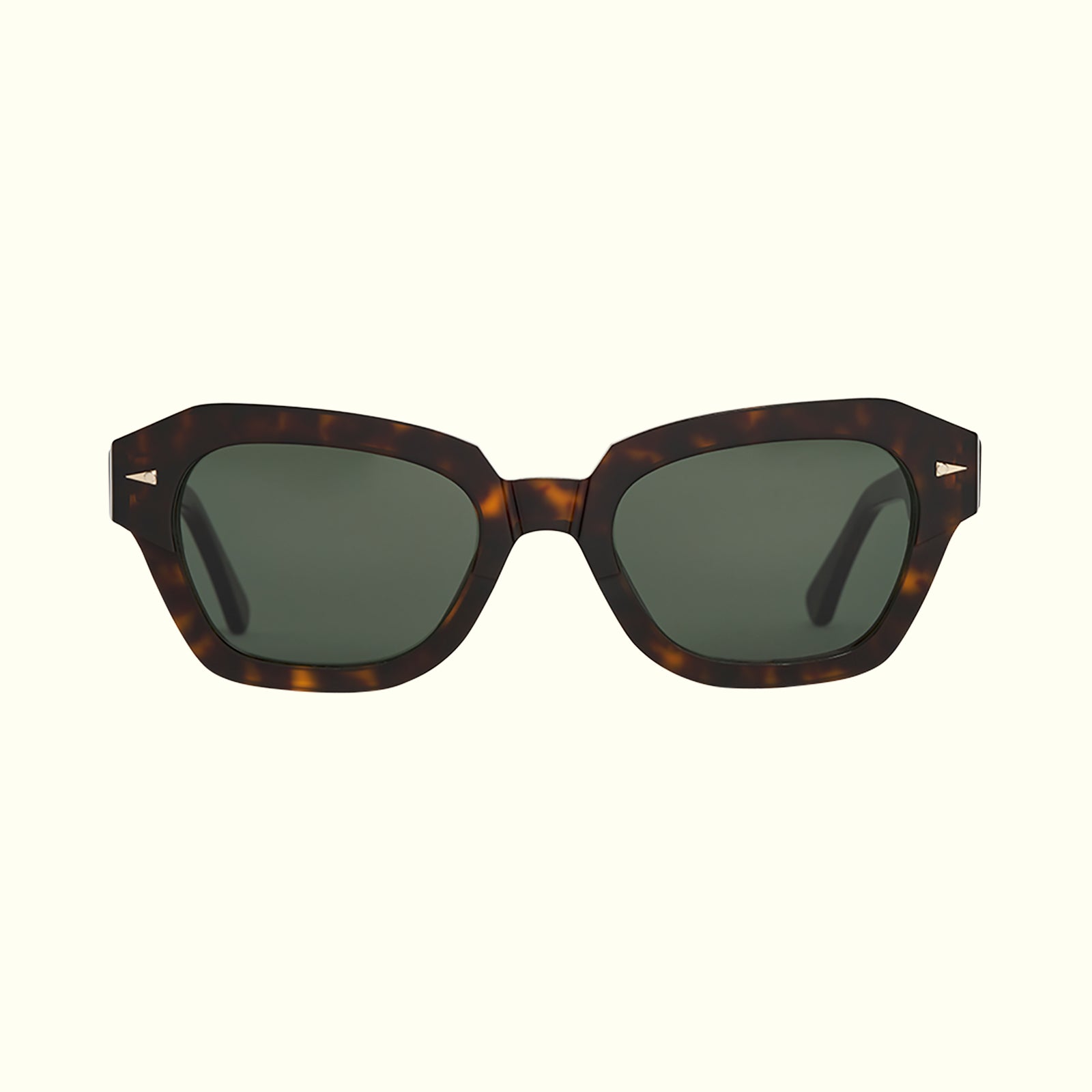 AHLEM Les Halles occhiali da sole verdi cat eye acetato