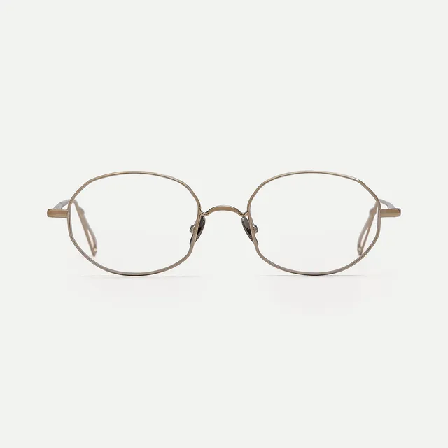 AHLEM Montsouris occhiali da vista grey gold ovali metallo
