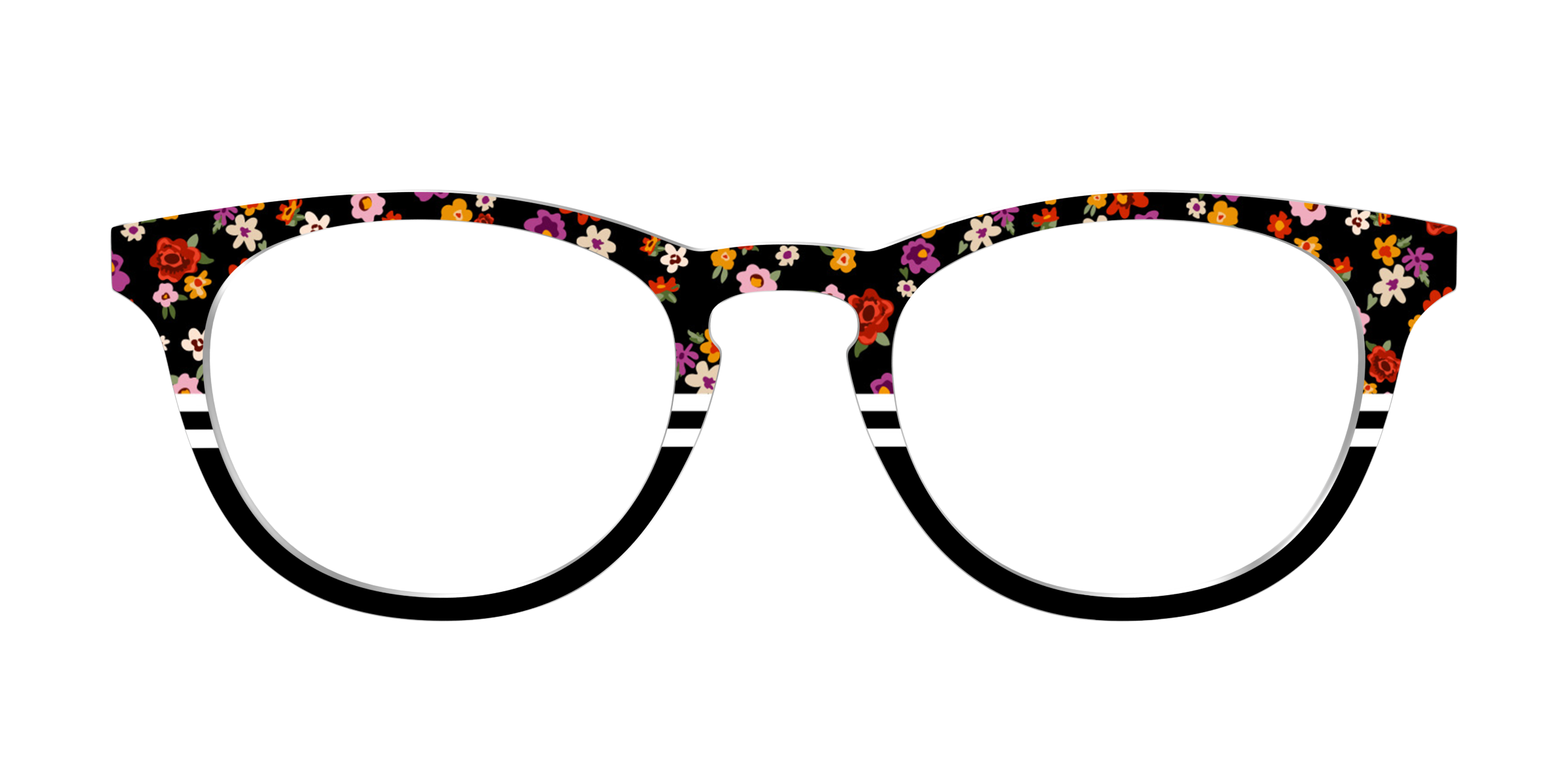 Pair Eyewear Design Tops Ditsy Stripe Split top righe