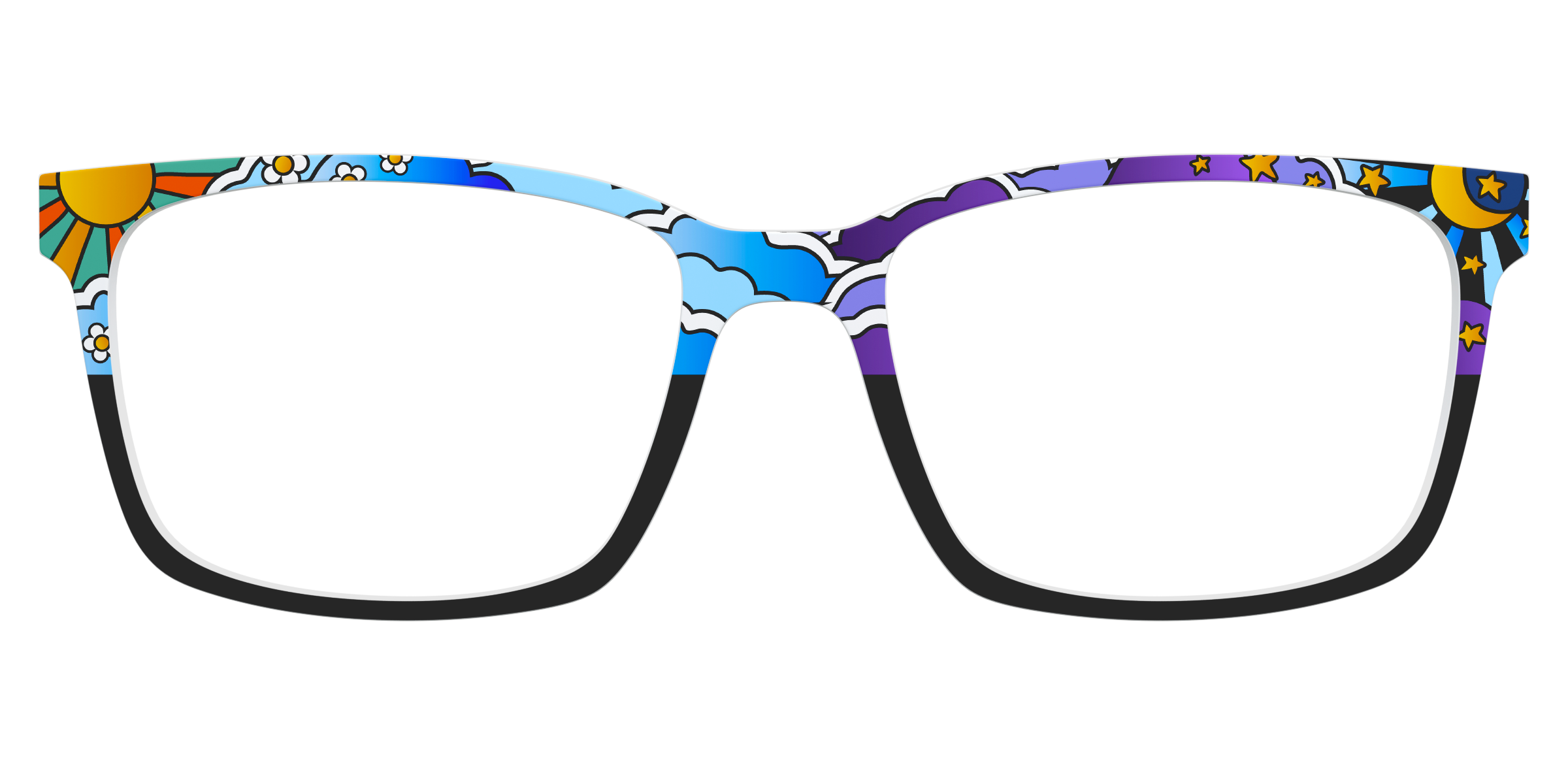 Pair Eyewear Design Tops Far Out Skies top magnetico blu
