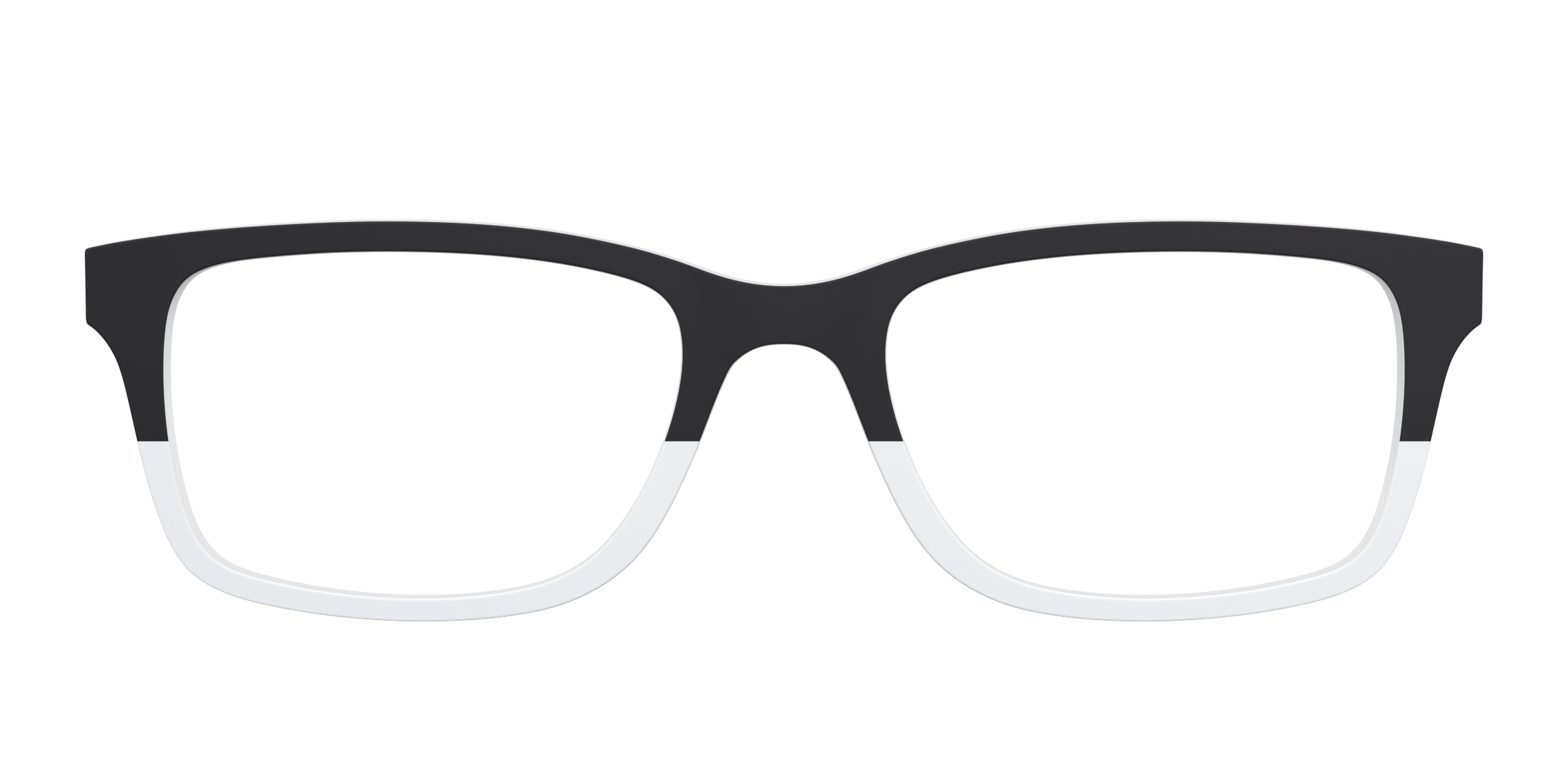 Pair Eyewear Solid Tops Black and White top occhiali 023 nero
